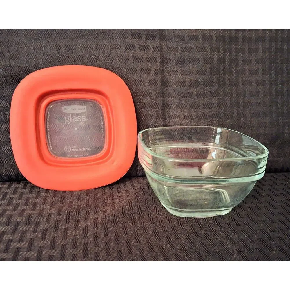 Rubbermaid Glass Container 1 cup/236mL 7N68 With LID
